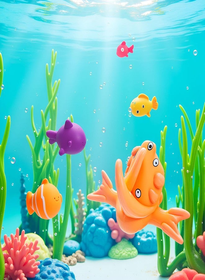 Labriciyon 6 Pcs Pool Cat Interactive Toy, Floating Water Toy, Cat Pool Toys, Pet Kitten Swimming Bathing Fish Toy,Bath,Sensory Toys, for Cats for Endless - Image 3